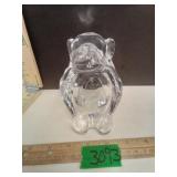 Art Vannes France Crystal Monkey Pipe Holder Dish