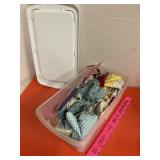 Tote Of Doll Clothes & Accessories Crochet Dress