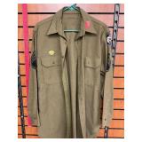 WWII Era US Military Wool Shirt Dated 9/18/41