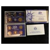 2002 S U.S. Mint Proof Coin Set