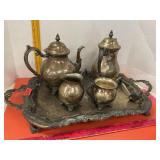 FB Rogers Silver Co Tea / Coffee Set On Tray