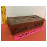 Carved Wooden Jewelry Box