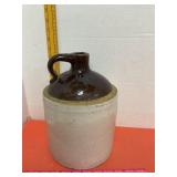 Stoneware Whiskey Jug Has Chip