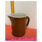 Stoneware Pitcher Brown Glazed
