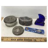 Silverplated Dresser Items, Spoon, Moon