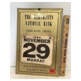 The Merchants National Bank 1982 Calendar