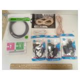 Assorted Mobile Phone Cords & More