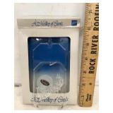 Ball Santa & the Moon Glass Ornament