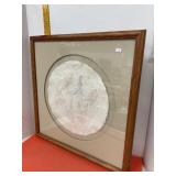 Signed Pressed Botanical Leaf Imprint Framed Art