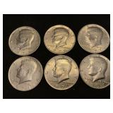 U.S. 1971 D, 71, 72 D, 72 & 77 (2) Kennedy Half