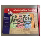 Pepsi Cola Glass Cutting Board NIB
