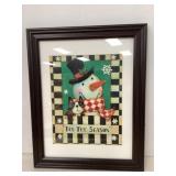 ï¿½Tis the Seasonï¿½ Snowman Art