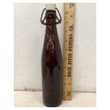 Millville Bottle 1888 Works Amber Bottle