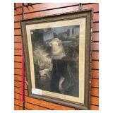 OLD Mary Queen Of Scots Print Framed