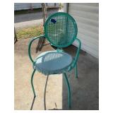 Metal Patio Chair & Cushion