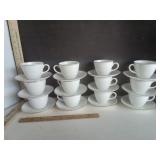 Wedgewood  Doric Pattern  Cups 12 & Saucers 12