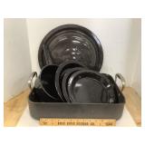 Pampered Chef 12ï¿½ x 16ï¿½ Roasting Pan,  Black &