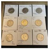 U.S. Various Year QuarterCoins (9)