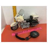 Police Motorcycle & Stop Watch