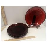 Cristal D'Arques-Durand Ruby Red Glass