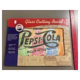 Pepsi Cola Glass Cutting Board NIB
