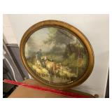 Homeward Bound Oval Framed Print