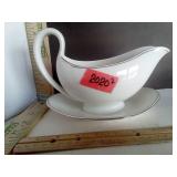 Wedgewood  Doric Pattern Gravy Boat/Saucer