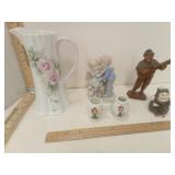 1912 Chocolate Pitcher with Floral Motif,