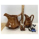 Ceramic Pitchers & Animals