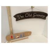 The Old Granary & LAKE Wood signs 2