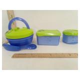 Medport  Fit & Fresh Plastic  Lunch Set &