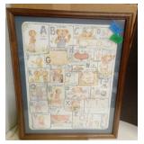 Child's Alphebet Framed Print by Chambers with box
