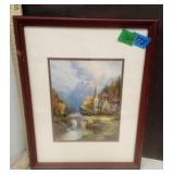 Thomas Kinkade 'The Mountain Chaple Framed M