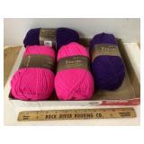 Pink & Purple Yarn