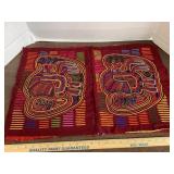 Two Native American Style Fabric Pieces