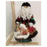 Father Christmas Tree Topper  with Bag Of Toys