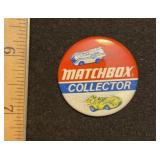 Matchbox Collector Pin Back Button
