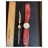 Caravelle M5 Ladies Watch 10k RGP Bezel & Q