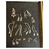 Rhinestone Pierced Earrings