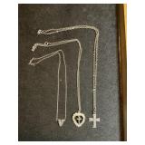 Trifari ï¿½Vï¿½ & Crosses & Chain Necklaces