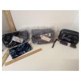 Seashell Print Lug Billfold & Zippered Bag,Mini