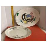 Edwin M Knowles & Turkey Platter Has Chip