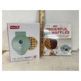 Dash Mini Waffle Maker & Cookbook