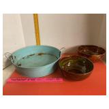 Hand Spun Signed Bowls & Round Tray