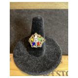 10k Marked Eastern Star Ring
