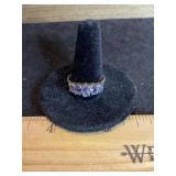 10k Marked Ring With Stones