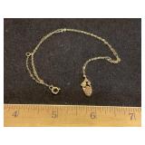 14k Marked Chain & 10k Pendant Had Knot