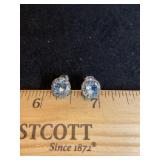 925 Marked Pierced Earrings
