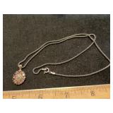 925 Italy Chain & Sterling Marked Pendant