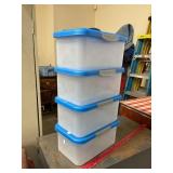 Storage / Organizing Totes 4 Locking Lids